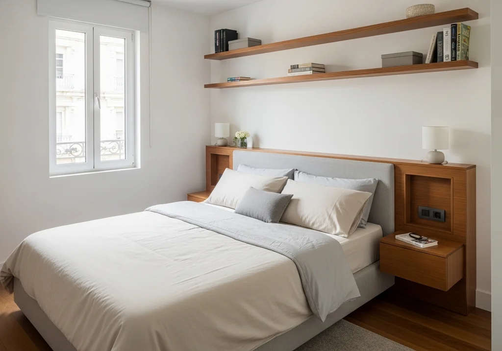 chambre tete de lit rangements