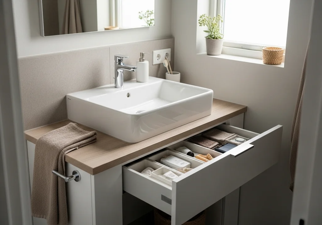 salle bain desencombree