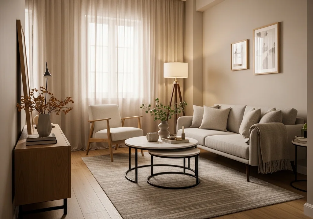 salon circulation espace